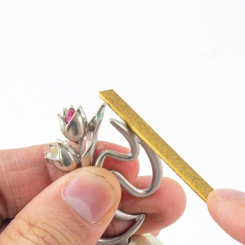 Mineshima I-200A Titanium Coated Diamond File #200 Flat Hobby Tool