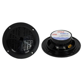 Pyle 4 PLMR41B 4" 200W Dual Cone Waterproof Marine Boat Stereo Speakers 2 Pairs