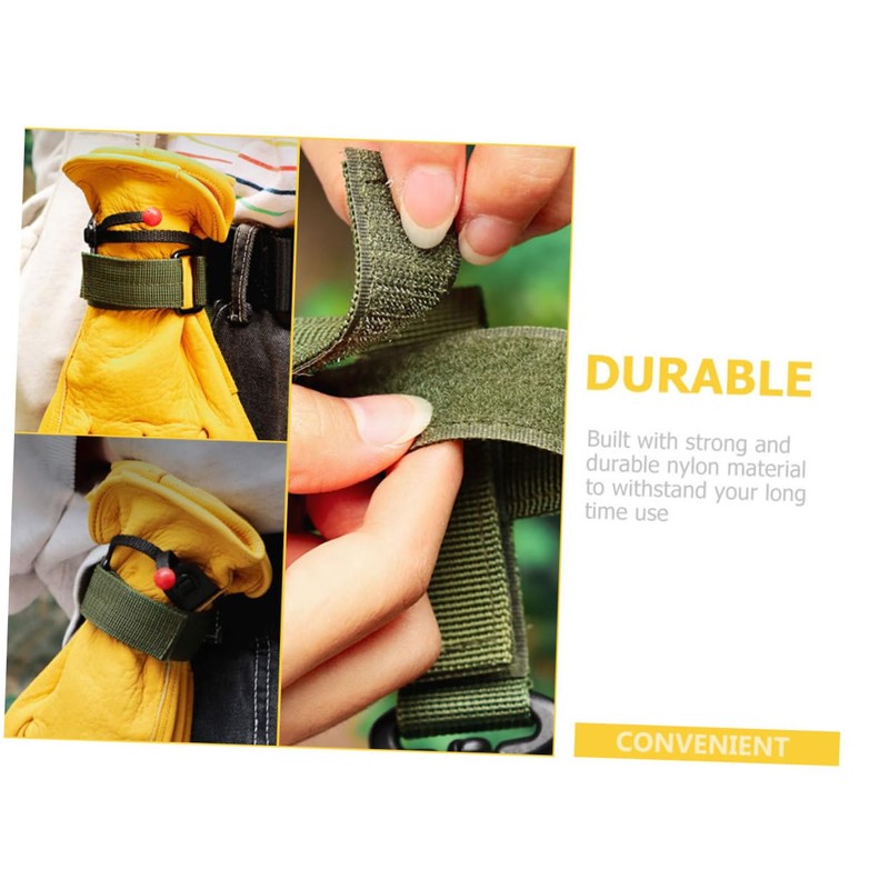 WHAMVOX 5pcs Camping Gear Glove Straps Belt Glove Leashes Hiking