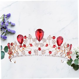 BIUDECO Luxury Alloy Crown Headband Rhinestone Tiara Headband Wedding Crown Hair Accessories