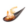 4.3" Voga Melamine Japonais Modern Tasting Spoon, Small, Black -
