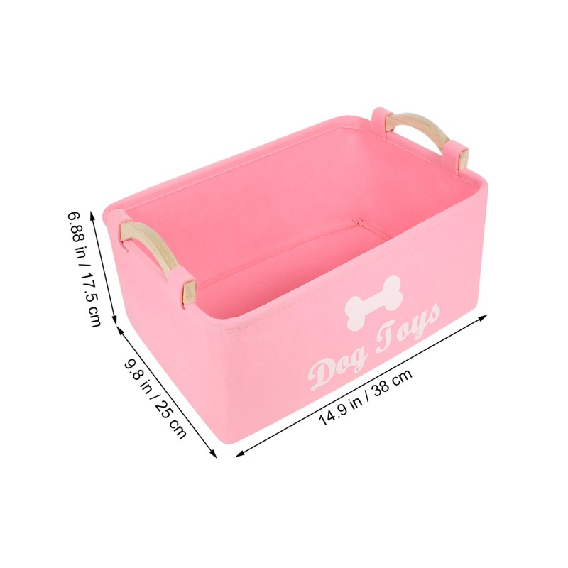 Beavorty Collection Box Pet Toy Organizer Felt Storage Case for