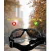SOL PRO Powersport Sunglasses, Motorcycle Riding Safety Goggles, UV400 Anti-Fog,