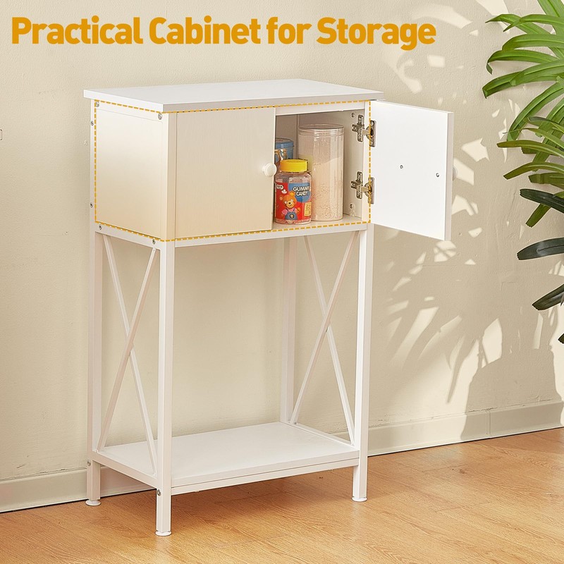 LAQUAL 10 Gallon Fish Tank Stand with Cabinet, Double Aquarium