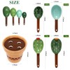 5 Pieces Measuring Spoons Set/Ceramics Spoons and Measuring Base Cup/for