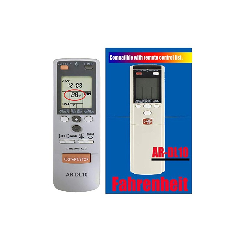 RCECAOSHAN Replacement for Fujitsu Air Conditioner Remote Control for Model