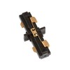 Tecnolite - Conector Recto para Riel de Spot, Color Negro,