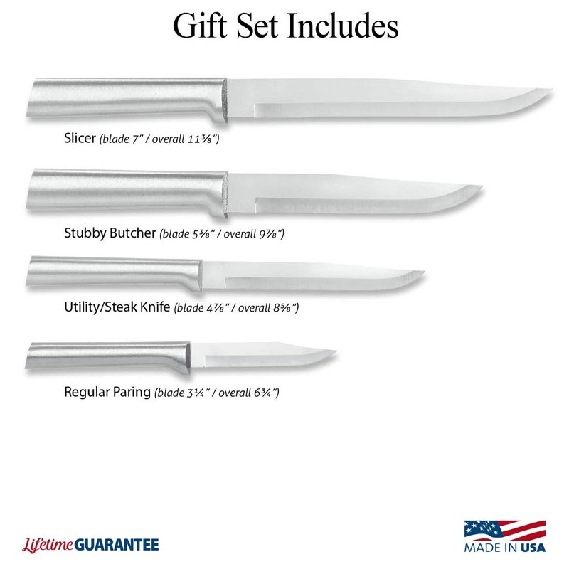 Rada Cutlery 4-Piece Wedding Register Knife Gift Set (S04), Stainless