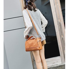 BUKESIYI CCJP77171 Women's Crossbody Bag Pochette Hand Shoulder Mini Tote Sling Shoulder Bag for Women PU Leather, orange yellow