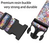 Monsters Luggage Straps for Suitcases, Adjustable Luggage Travel Belt to