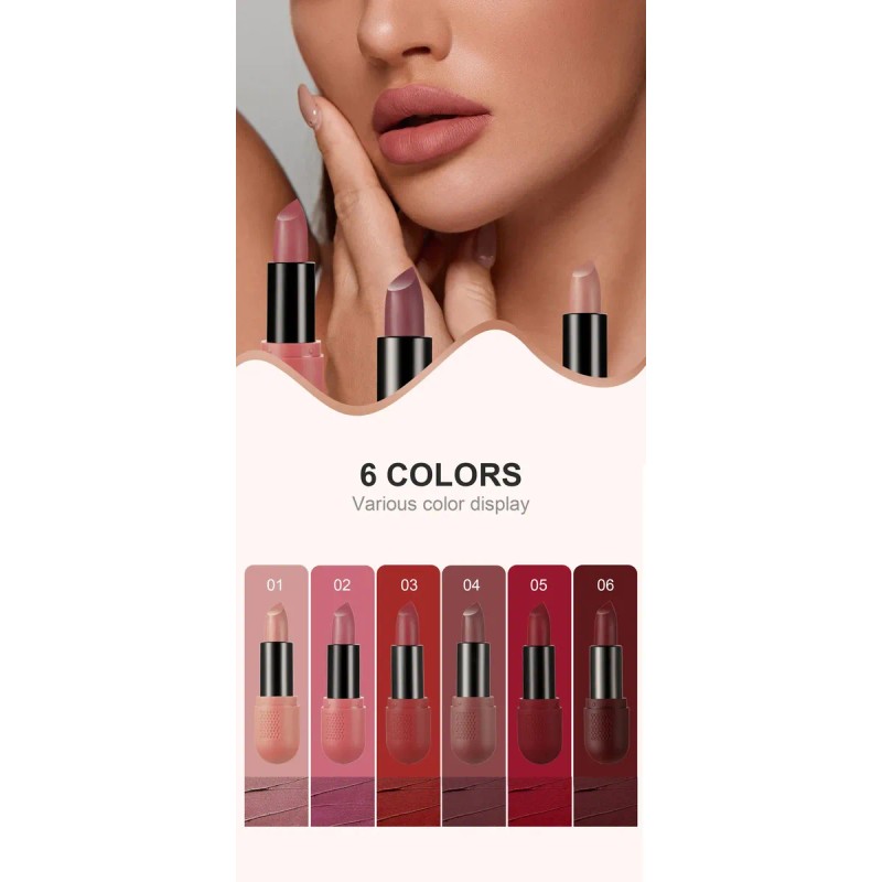 Set De Pintalabios Mate Brillo De Labios Natural De Larga