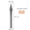 sourcing map 5pcs 30 Degree V-Groove Router Bit 10mm Dia