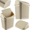 KADAX Rubbish Bin with Swing Lid, Waste Bin with Lid,