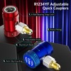 HTOMT R1234yf Adapter,Adjustable R1234yf Quick Couplers Adapter,Air Conditioning Line Repair