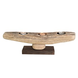 Wooden Tealight Candle Holder Set of 3 Rustic Wood Tea Lights Holders Votive Candles Stands Decorative Table Centerpieces for Wedding Party Holiday