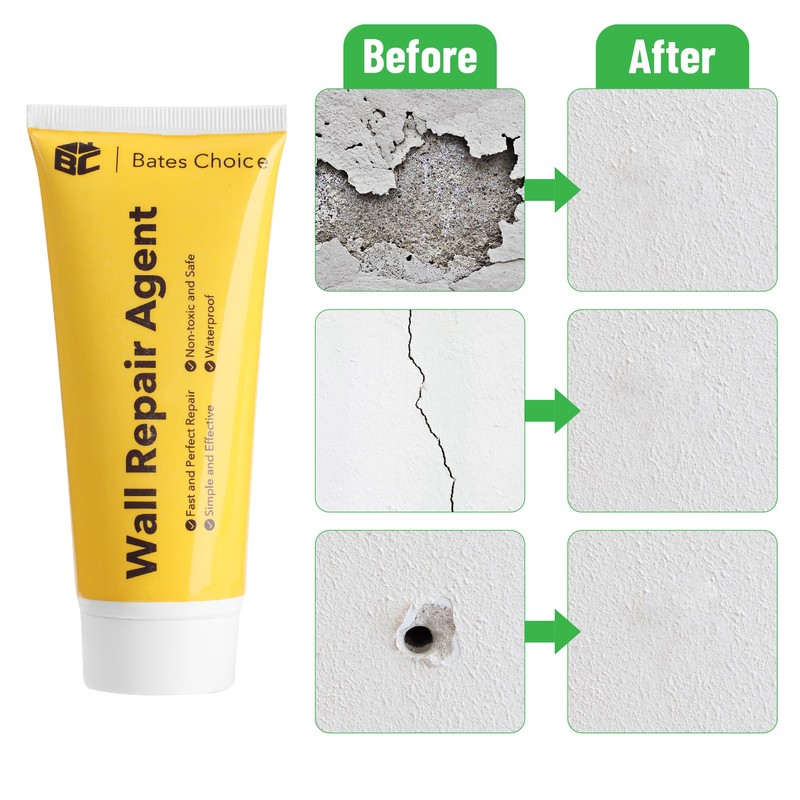 Bates- Drywall Repair Kit, Wall Spackle Repair Paste(120g), Drywall Patch