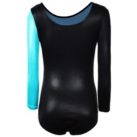 FINGER TEN Gymnastics Leotard Girls Short Sleeve Long Sleeve Children's Ballet Leotard Gymnastics Training Gymnastics Body Leotard Dance Dress Ballet Dress, aqua