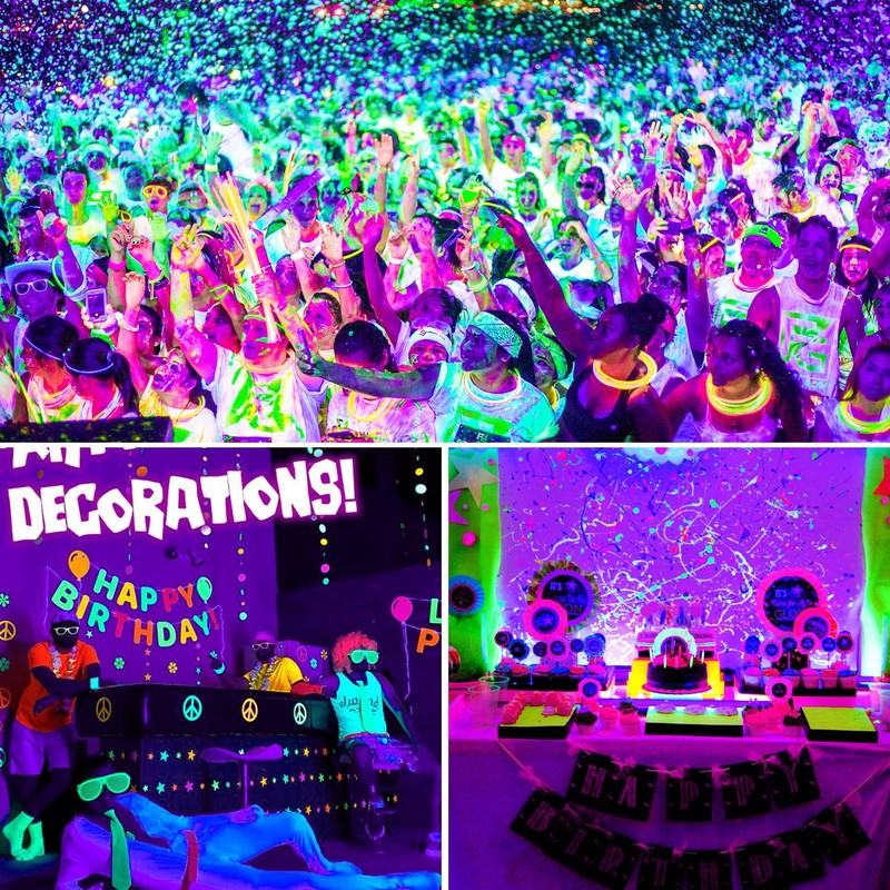 CREPOW Rechargeable LED Black Light, Battery Powered Portable Blacklight, 400nm