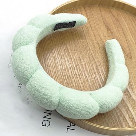 Halemet Spa Headband for Women Terry Cloth Headband for Washing Face Makeup Skincare Headband Puffy Headband