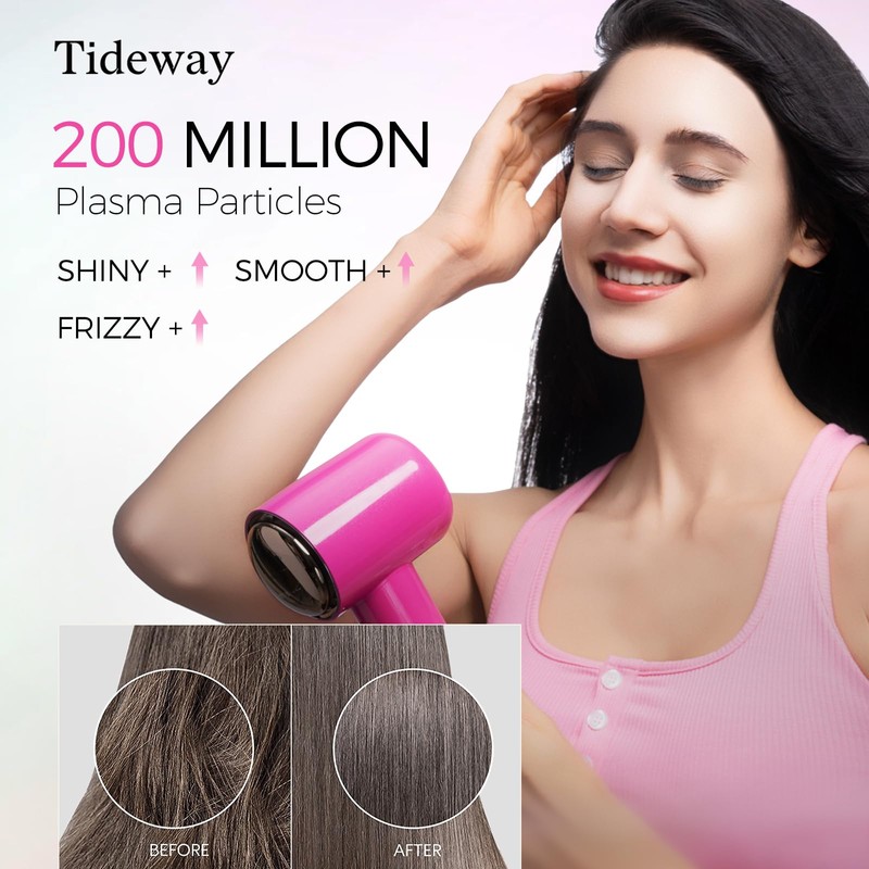 Tideway Hair Dryer High Speed Bow Dryer 110000 RPM,Fast Drying