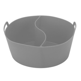 Slow Cooker Liner Food Grade Silicone Leakage Proof Reusable Heat Resistant Pot Divider Liner Gray