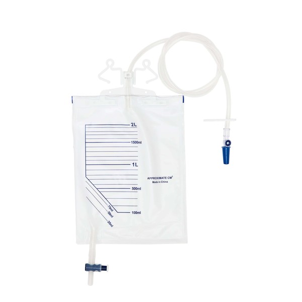 NINE LUCK 1pc Pack of 2000ml Urine Drainage Bag with