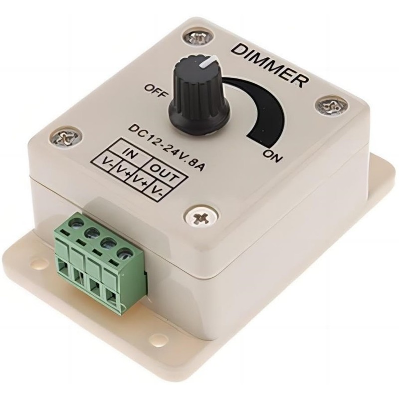 MTDELE 3Pcs 12v LED Dimmer DC 12-24V LED dimmer Switch