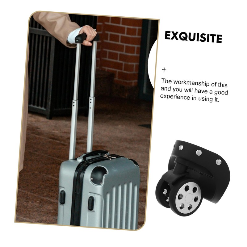 WHAMVOX 2 Pairs Shopping Trolley Wheels Luggage Replacement Wheels Suitcase