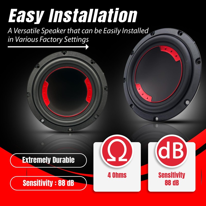 MB Quart XS2-216 6.5-Inch 240 Watt Component 2-Way Speaker System