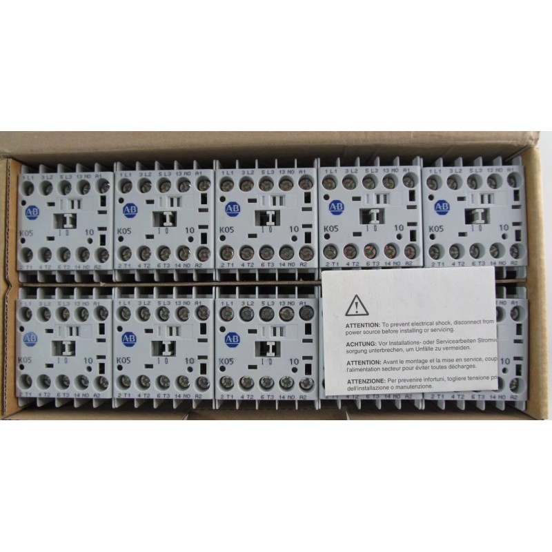 Allen-Bradley NEW ALLEN BRADLEY 100-K09*10 MINI CONTACTOR 100-K09D10M 110V/120V 9A