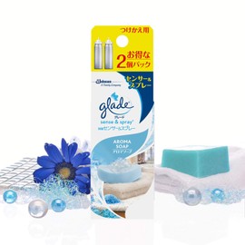 グレード 消臭・芳香剤 人感スプレー式 お部屋・トイレ用 消臭センサー&スプレー アロマソープの香り 付替用2本セット 18ml×2本