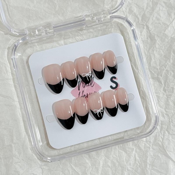 NailHaven｜ French Tip Collection｜ Press-On Nails - 10 Pcs Handmade