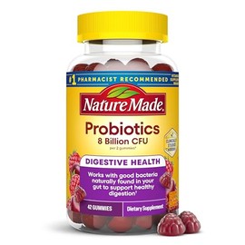 Nature Made Probiotics for Women and Men, 42 Probiotic Gummies | Probiotics with 8 Billion CFU Per 2 Probiotic Gummies, Support Healthy Digestion, Ras