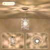 MERINEA Modern Chrome Crystal Pendant Light Fixture – Adjustable Mini