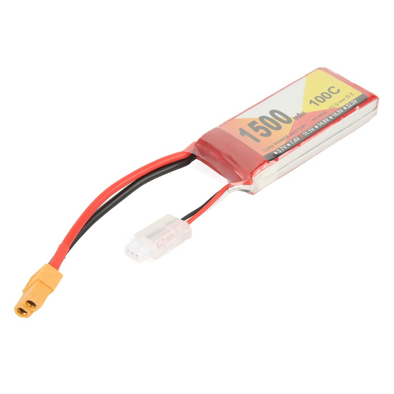 11.1V 1500mAh 100C 3S LiPo Battery with XT60 Plug Accessory