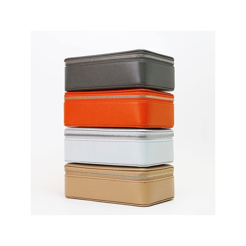 Color Chart Leather Glasses Case (2 Pack) (84 Anchor Gray)