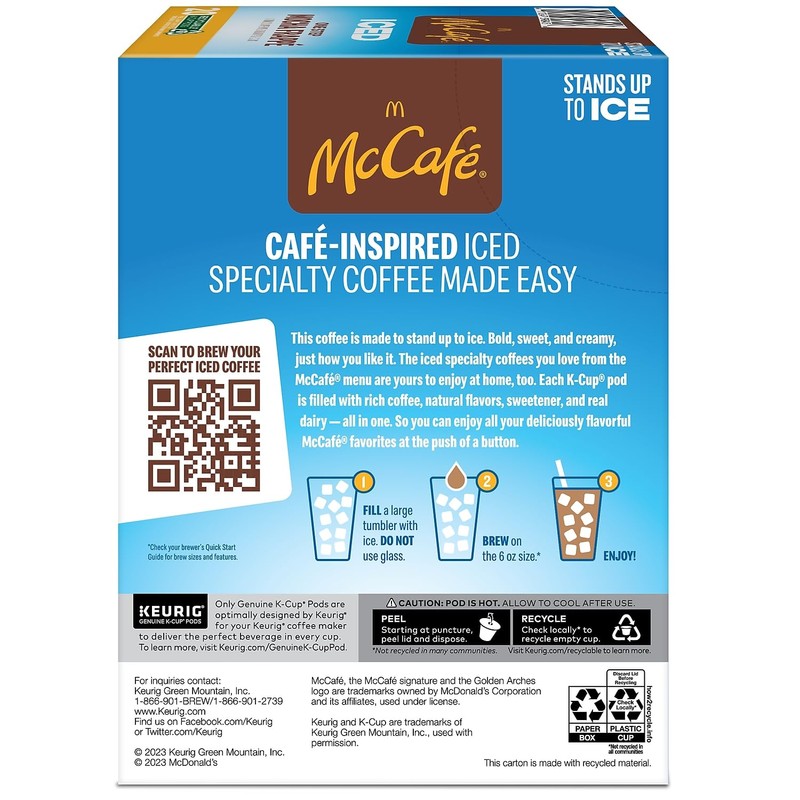 McCafe ICED One Step Mocha Frappe, Keurig Single Serve K-Cup