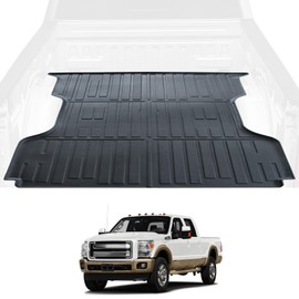 6.5 FT Truck Bed Mat Compatible with 1999-2016 F-250 / F-350 / F-450 Super Duty, 78 Inches All Weather TPE Heavy Duty Pickup Truck Bed Liner