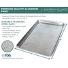 Commercial Quality Cookie Sheet and Rack - Aluminum Half Sheet