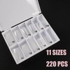 Duck Nail Tips 220Pcs XXL Duck Feet Nail Tips Long