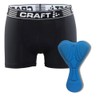Craft Men's Greatness Bike Boxer, Black/White, Medium