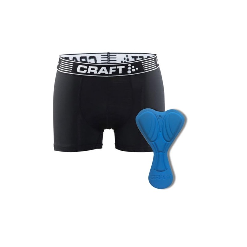 Craft Men's Greatness Bike Boxer, Black/White, Medium