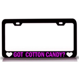 Custom Brother - GOT Cotton Candy? Food Vegetable Fruit Metal Car SUV Truck License Plate Frame Bl u39