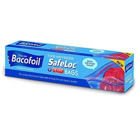 Bacofoil 15 Double Seal Safeloc Food & Freezer Bags Medium 27x24cm