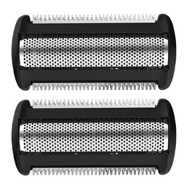 XPEX Pack of 2 Replacement Shaving Foil Head for Brl140 Brl130 Bre620 Bre640 Bg2040 Bg2020, TT2000/43 Razor Blades Wet and Dry Shaving Head, Trimmer Shaving Head Film, Replacement Foil Head (Black, B)