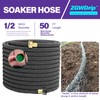 ZGWDrip Soaker Hose 50 FT,1/2 Inch Soaker Garden Hose with
