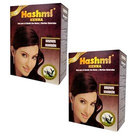 2 HENNA TINTE PARA CABELLO (CAFÉ/MARRÓN) HASHMI | LO MAS NATURAL | SIN MALTRATAR TU CABELLO