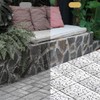 Decking Natural Pebble Interlocking Floor Patio Tiles, Indoor & Outdoor