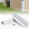 BJADE'S Aluminum Siding Corners Metal Corner Guards for Vinyl Siding,Outside
