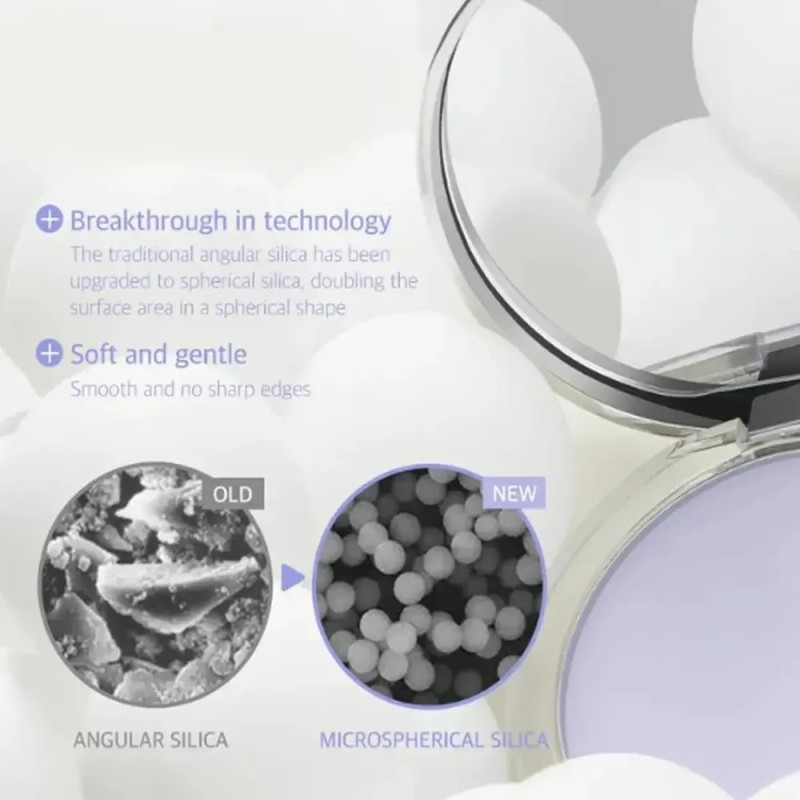 2pcs Polvo Mate Lavanda Control Brillo Y Fijación Facial